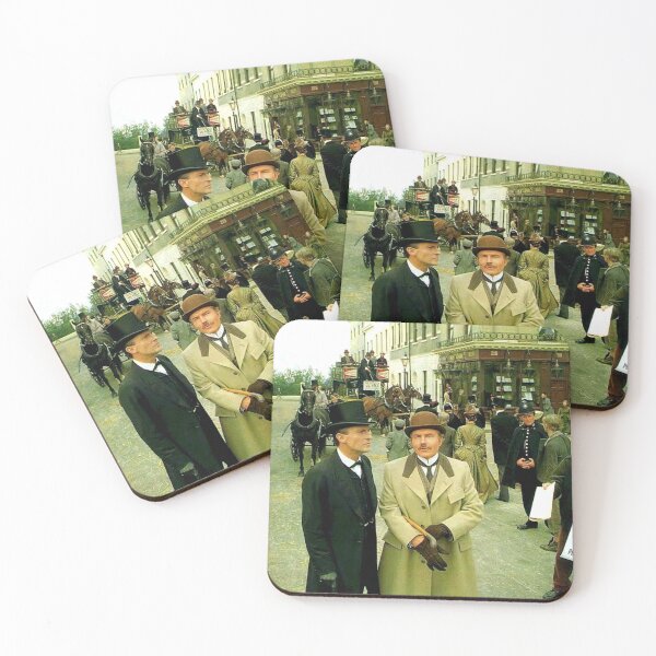 Item preview, Holmes and Watson Standing in Baker Street | Jeremy Brett & David Burke designed and sold by YuckyCat.