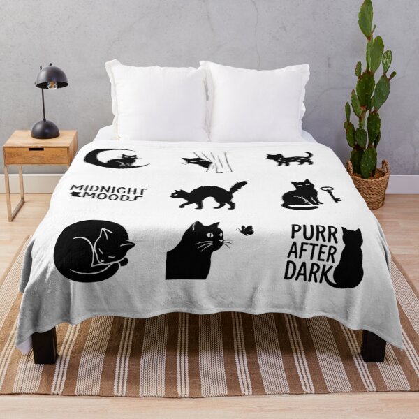 Item preview, Minimalist Black Cat Silhouette Collection & Sticker Sheet designed and sold by mood-draftsman.