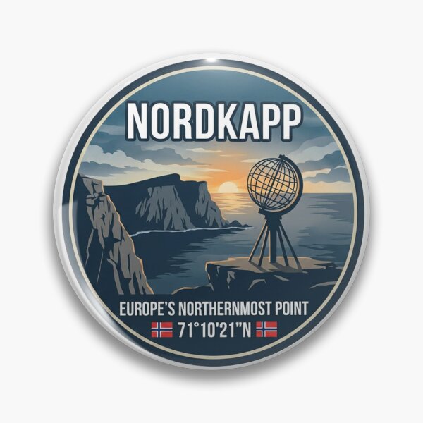 Item preview, Nordkapp Norway Sticker designed and sold by TulipaGraphics.