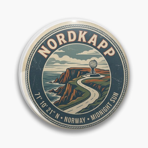 Item preview, Nordkapp Norway Sticker designed and sold by TulipaGraphics.