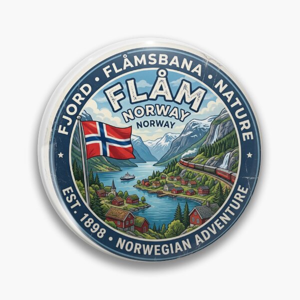 Item preview, Flåm Norway  Sticker designed and sold by TulipaGraphics.