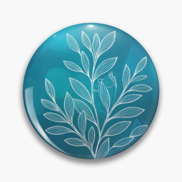 Item preview, Plant design on blue bg designed and sold by anytka.