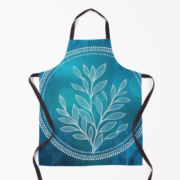 Item preview, Plant design on blue bg designed and sold by anytka.