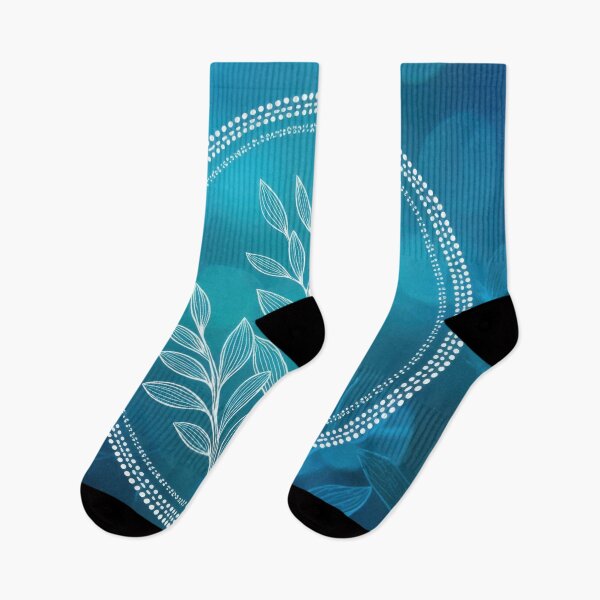 Item preview, Plant design on blue bg designed and sold by anytka.