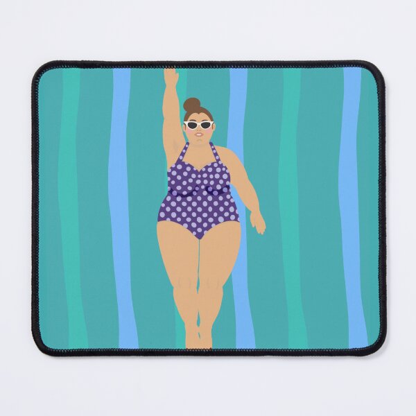 Item preview, Retro Swim Club - Curvy Swimmer Line Art designed and sold by Clauzierra.