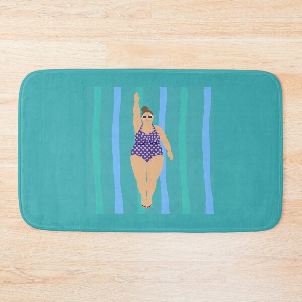 Item preview, Retro Swim Club - Curvy Swimmer Line Art designed and sold by Clauzierra.
