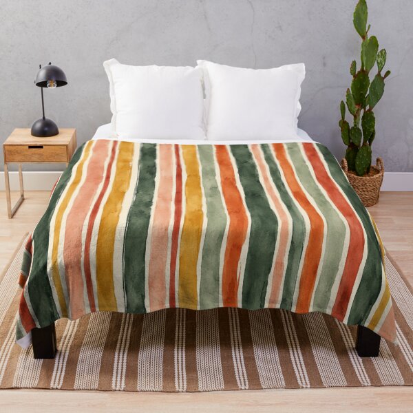 Item preview, Watercolor Earth-Tone Stripe designed and sold by Side Quest Co..