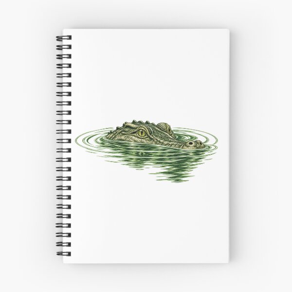 Item preview, Crocodile in Water – Vintage Reptile Illustration designed and sold by Kristina Gale.