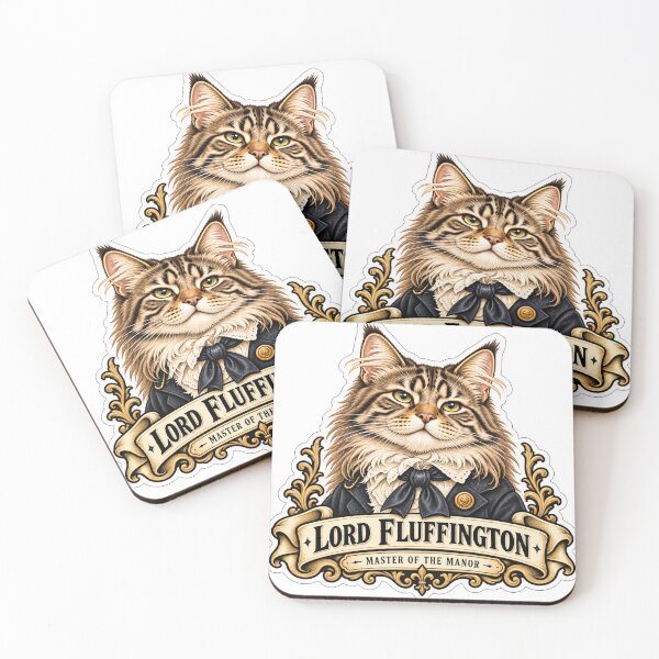 Item preview, Lord Fluffington – Master of the Manor Cat Sticker designed and sold by ChicClicker.