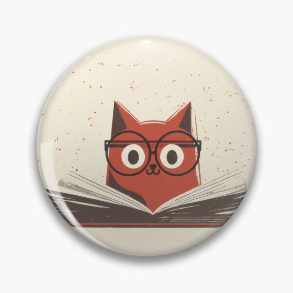 Item preview, Cat reading a book in glasses designed and sold by anytka.
