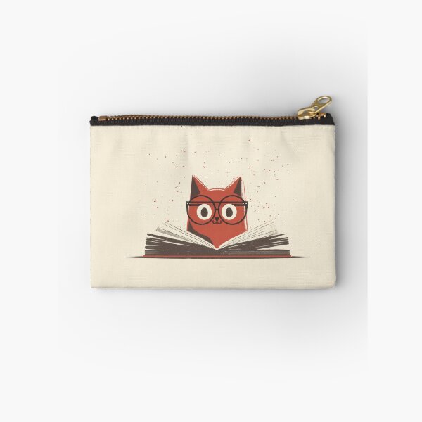 Item preview, Cat reading a book in glasses designed and sold by anytka.
