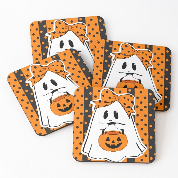Item preview, Halloween Ghost Pumpkin Trick or Treat with Background designed and sold by PlainMaddiShop.