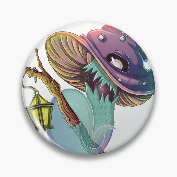 Item preview, Magical Sorcerer Mushroom 2 | Dark Fantasy Yokai Monster & Lantern designed and sold by Yukkiart.