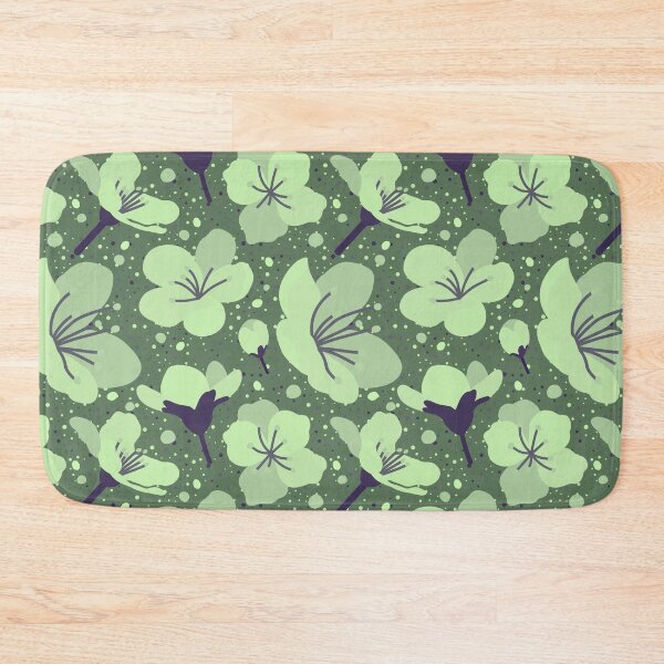 Item preview, Cute Blue Green Flowers and Dots Pattern  designed and sold by TackyTime.