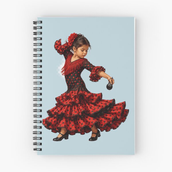 Item preview, Flamenco Girl Dancing with Castanets designed and sold by CzipipitoStudio.