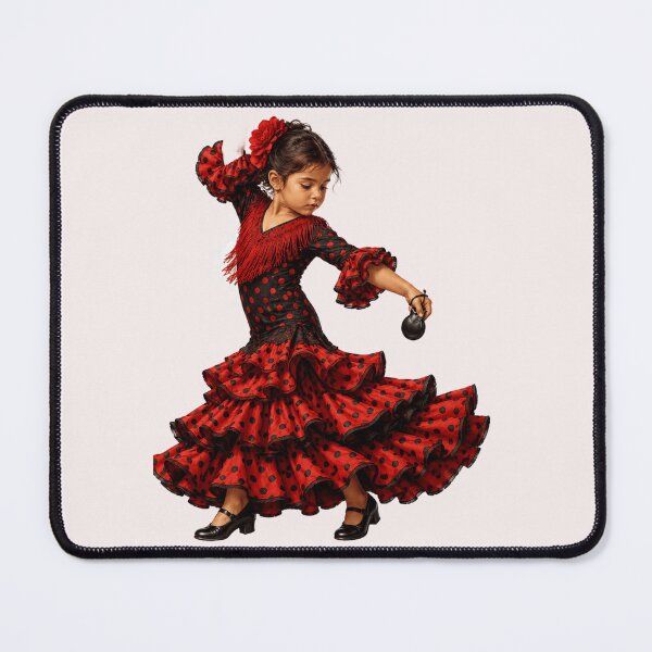 Item preview, Flamenco Girl Dancing with Castanets designed and sold by CzipipitoStudio.