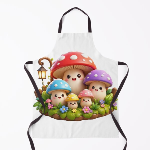 Item preview, Kawaii mushroom family designed and sold by Tunarite.