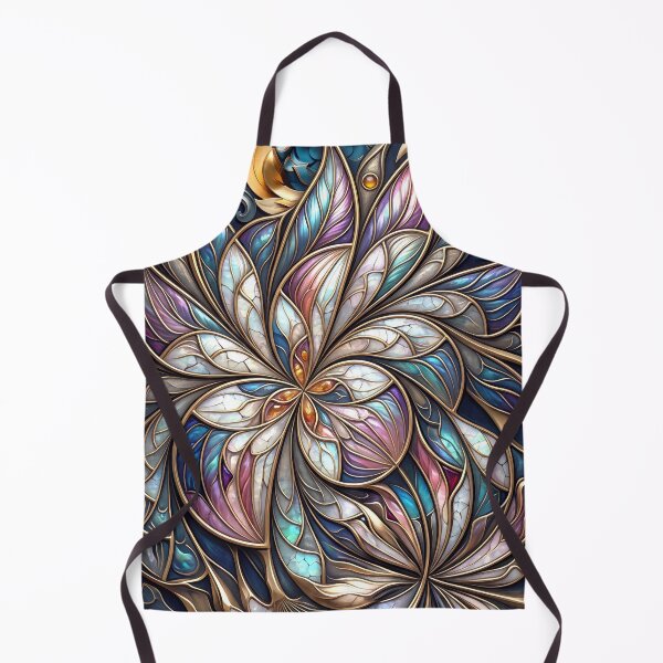 Item preview, Stained Glass Baroque Floral Pattern designed and sold by Frackxion.