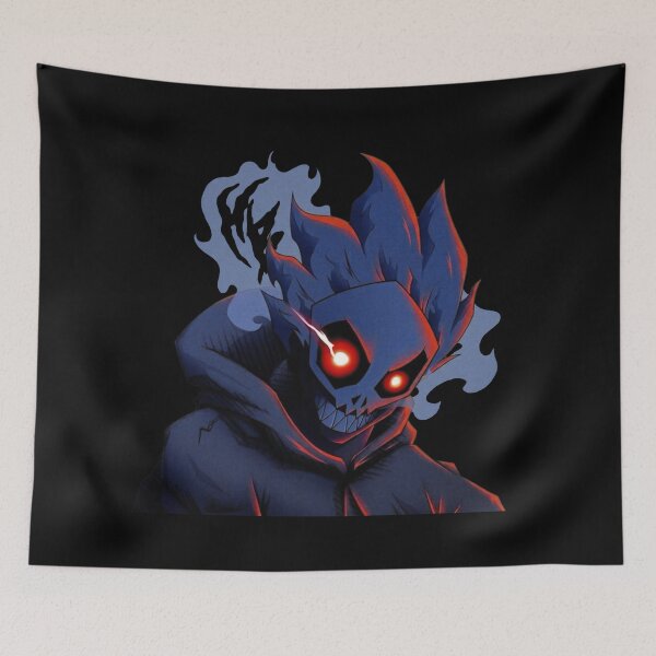 Item preview, Sinister Skull Demon Anime Villain with Glowing Eyes designed and sold by Munib302.