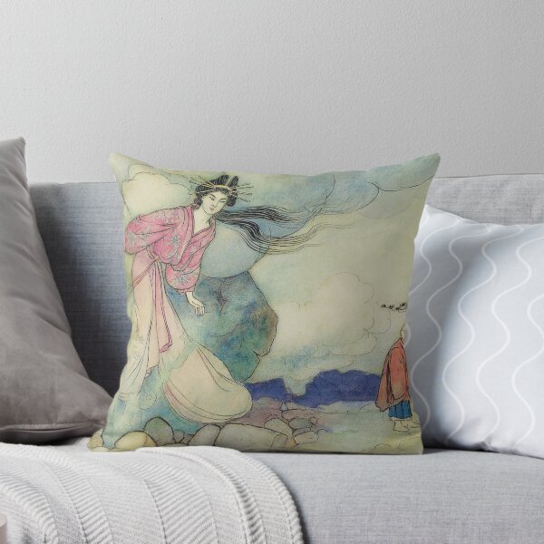 Item preview, Arte mural de cuento de hadas, lámina de hadas japonesas, ilustración de fantasía vintage, Warwick Goble designed and sold by RickE.