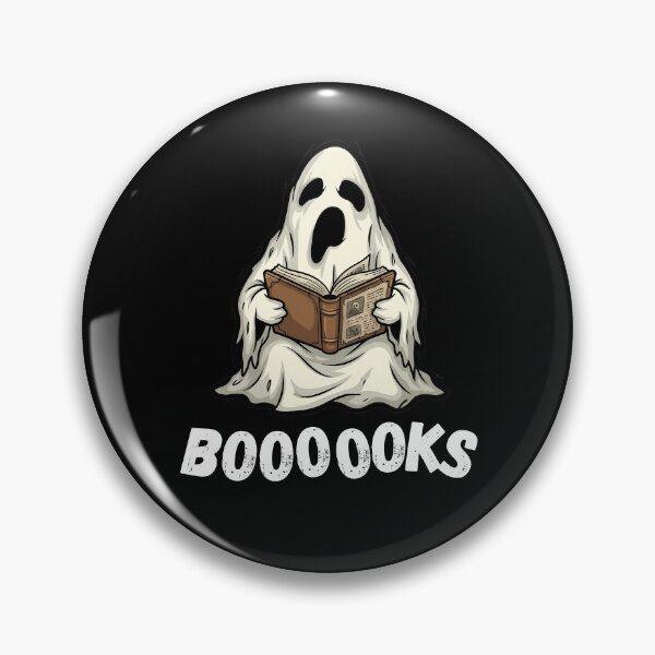 Item preview, Booooooks Spooky Halloween Ghost Reading Bookworm designed and sold by Jacob Zubek.