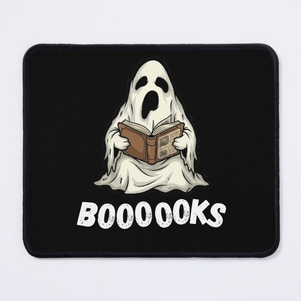 Item preview, Booooooks Spooky Halloween Ghost Reading Bookworm designed and sold by Jacob Zubek.