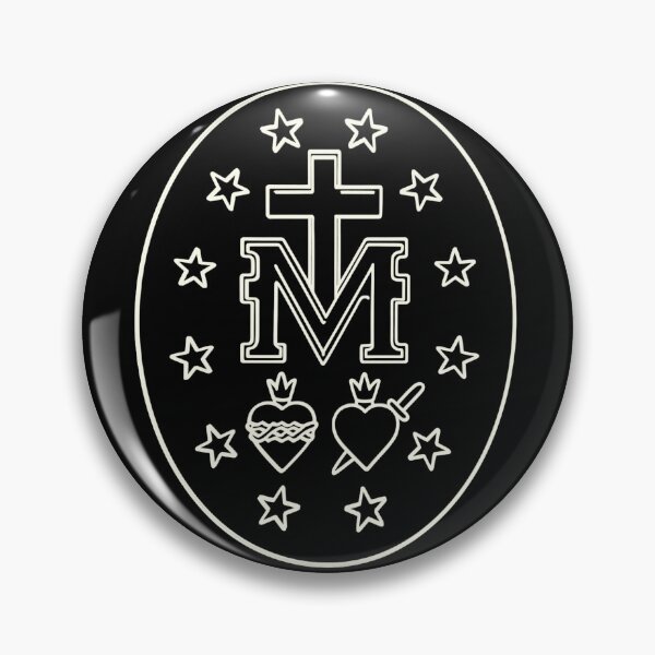 Item preview, Miraculous Medal Mary Monogram – Catholic Marian Symbol Design designed and sold by Fradikal.