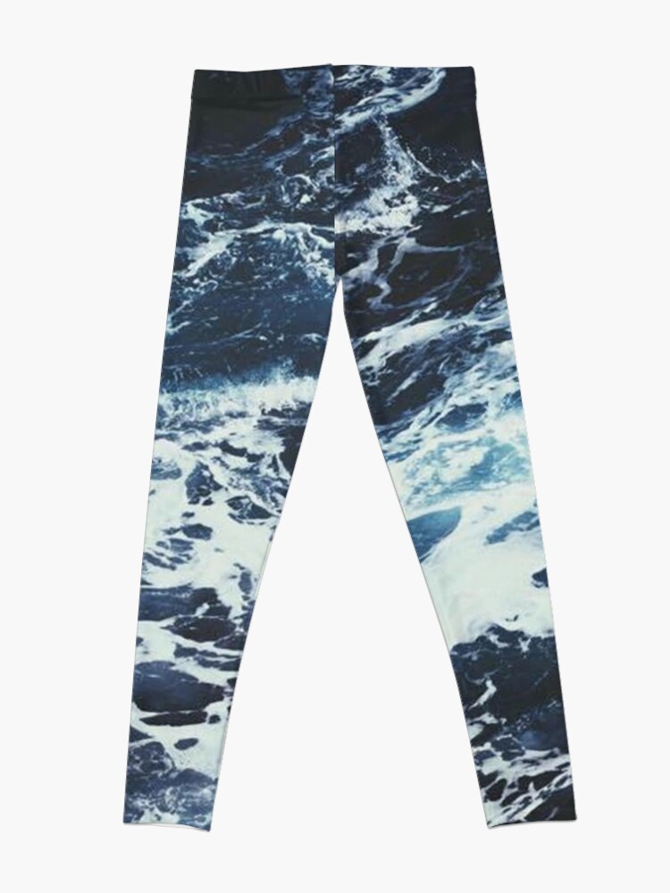 Alternate view of Dark Stormy Ocean Pattern Leggings