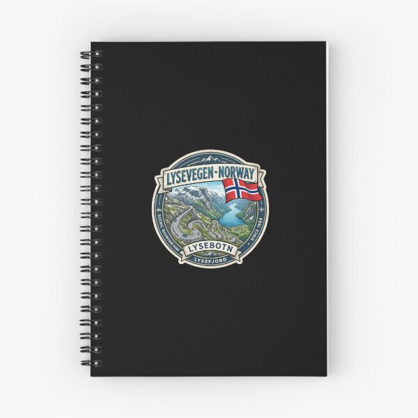 Item preview, Lysevegen Norway Sticker designed and sold by TulipaGraphics.