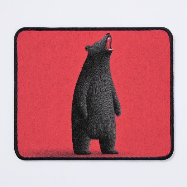 Item preview, Funny bear on red bg designed and sold by anytka.
