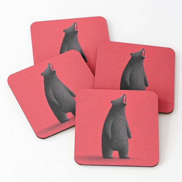 Item preview, Funny bear on red bg designed and sold by anytka.