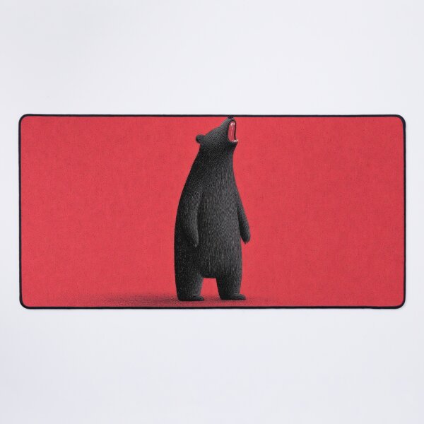 Item preview, Funny bear on red bg designed and sold by anytka.