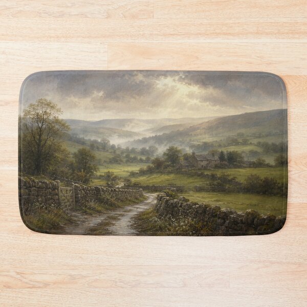 Item preview, English Countryside Cottage – Pastoral Landscape Art designed and sold by GSizzle1.