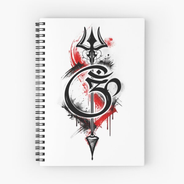 Item preview, Sacred Om Trishul – Red Black Spiritual Warrior Design designed and sold by aloksahu123.