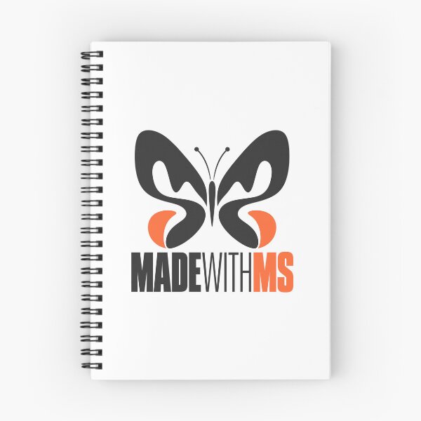 Item preview, MadeWithMS Letterform Butterfly – Orange MS designed and sold by MadeWithMS.