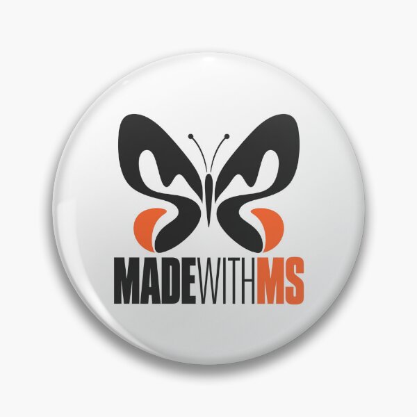 Item preview, MadeWithMS Letterform Butterfly – Orange MS designed and sold by MadeWithMS.