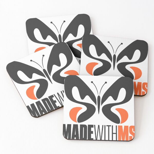 Item preview, MadeWithMS Letterform Butterfly – Orange MS designed and sold by MadeWithMS.