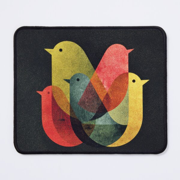 Item preview, Vibrant birds on dark bg designed and sold by anytka.