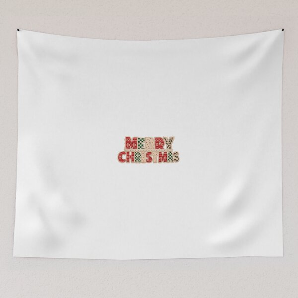 Item preview, Merry Christmas Patchwork Lettering Design designed and sold by Vireltoo.
