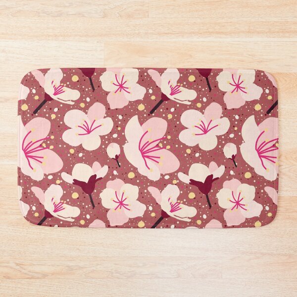 Item preview, Cute Pink Peach Flowers and Dots Pattern  designed and sold by TackyTime.