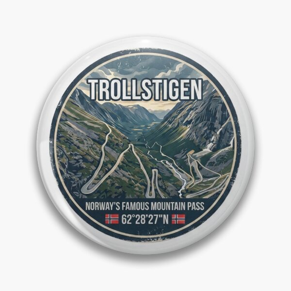 Item preview, Trollstigen Norway Sticker designed and sold by TulipaGraphics.