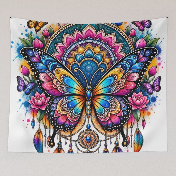 Item preview, Boho floral mandala designed and sold by urbanshop7.