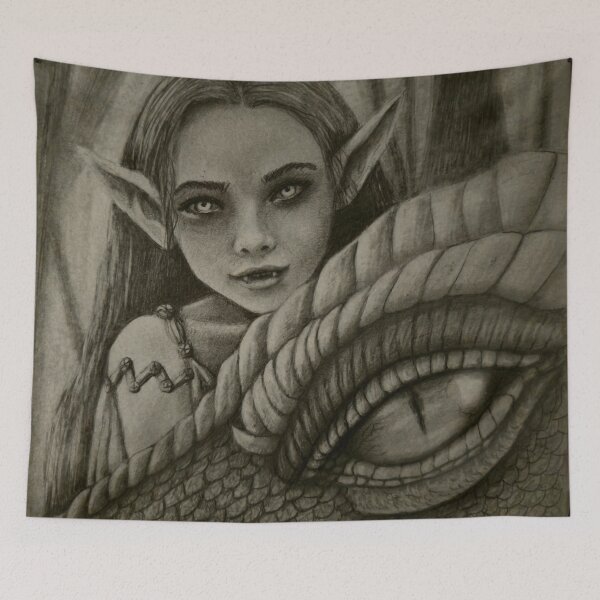 Item preview, elfo dragón designed and sold by skribistof.