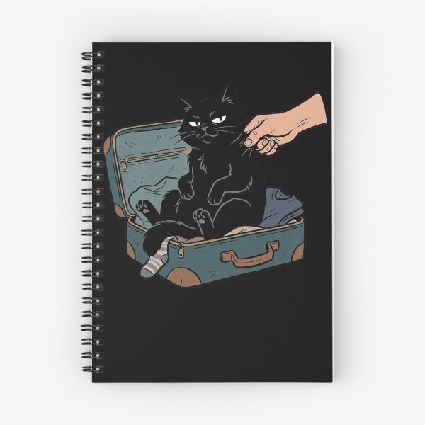 Item preview, Funny Black Cat Sitting in Suitcase Travel Vector Graphic designed and sold by mood-draftsman.