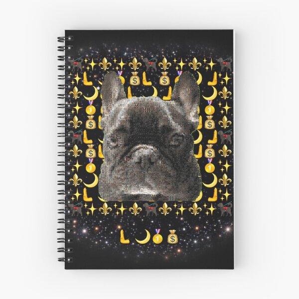 Item preview, Black French Bulldog Galaxy Emoji Mosaic – Cosmic Dog Lover Collage Art designed and sold by Emoji Emblems.