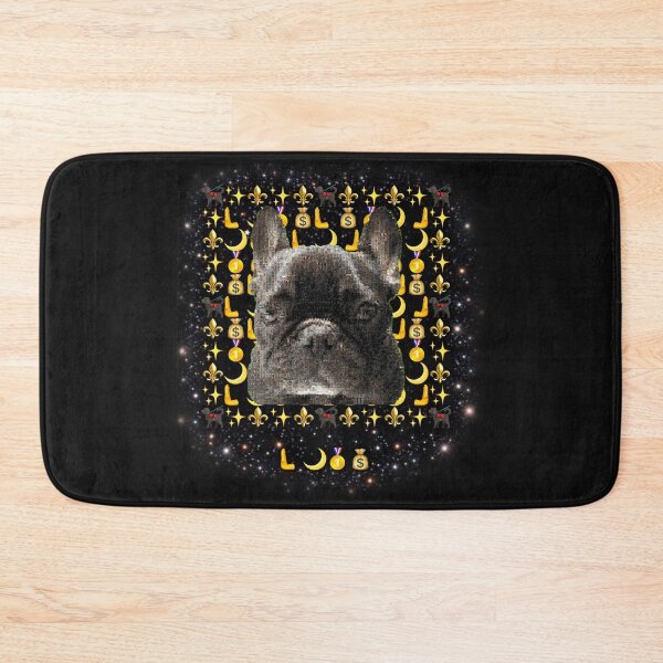 Item preview, Black French Bulldog Galaxy Emoji Mosaic – Cosmic Dog Lover Collage Art designed and sold by Emoji Emblems.