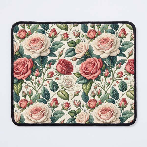 Item preview, Romantic Vintage Rose Garden Pattern designed and sold by Storybook Botanica.
