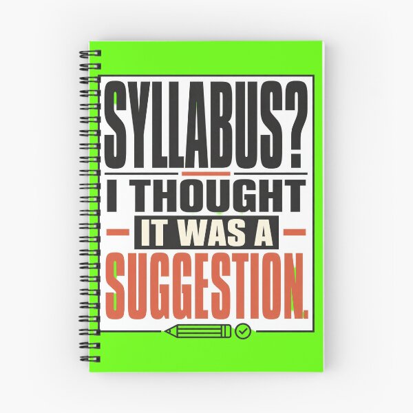 Item preview, Syllabus Is Apparently Just a Suggestion designed and sold by Fun2Fentastic.