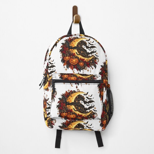 Item preview, Gothic Halloween Moon – Bats, Pumpkins & Autumn Night Design designed and sold by Clothes With Smiling Animals Walt Gral.