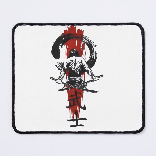 Item preview, Dark Samurai Warrior – Red Japanese Grunge Swordsman Design designed and sold by aloksahu123.